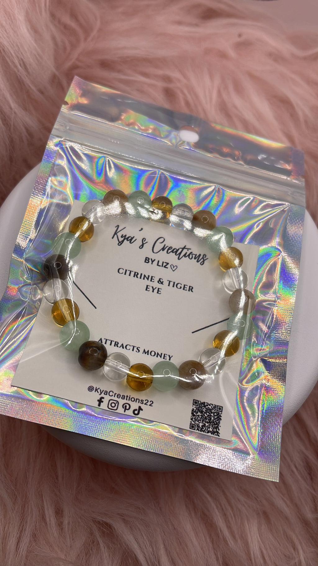 Bracelet Citrine & Tiger Eye