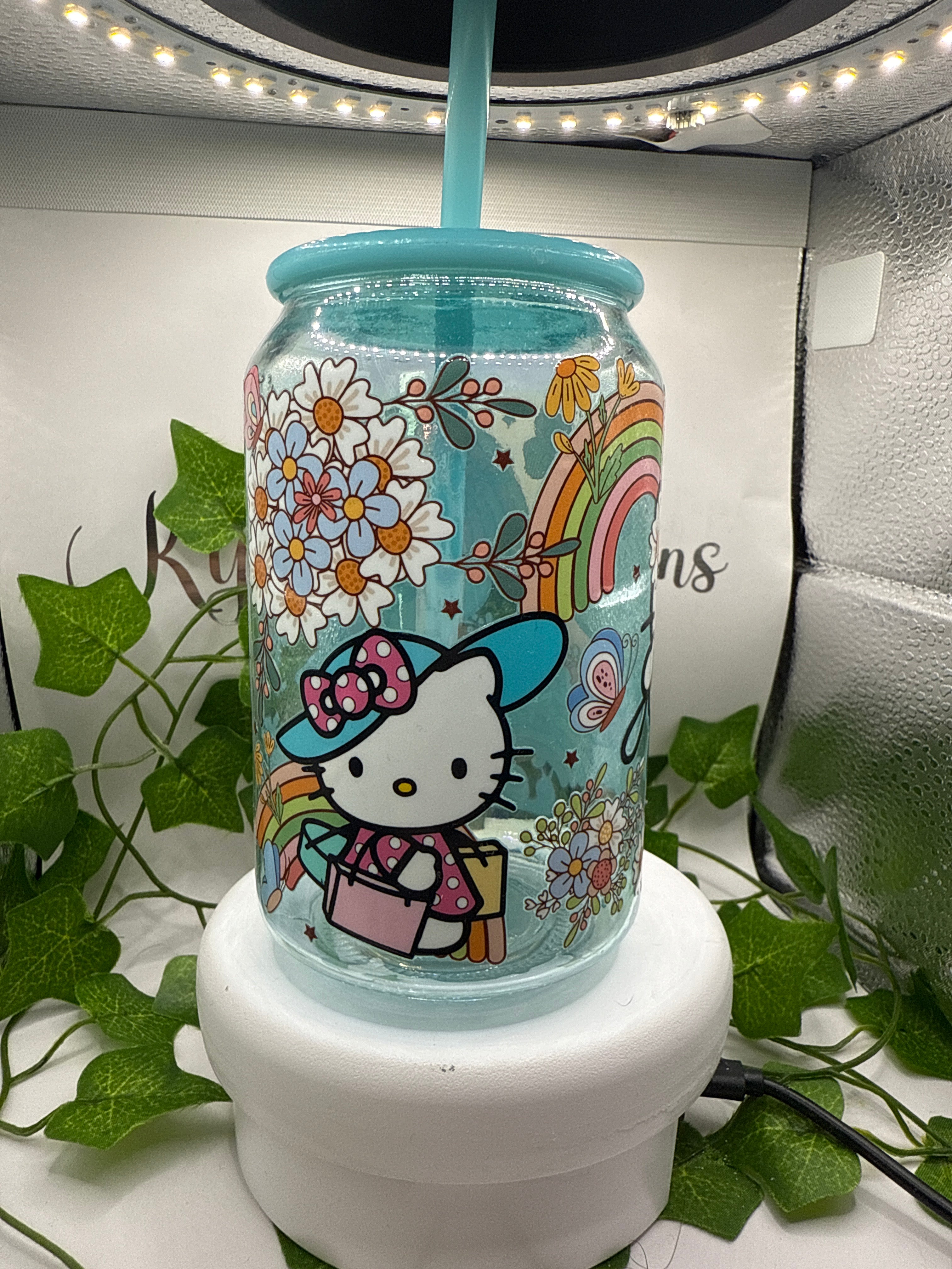 Hello Kitty glass libbey