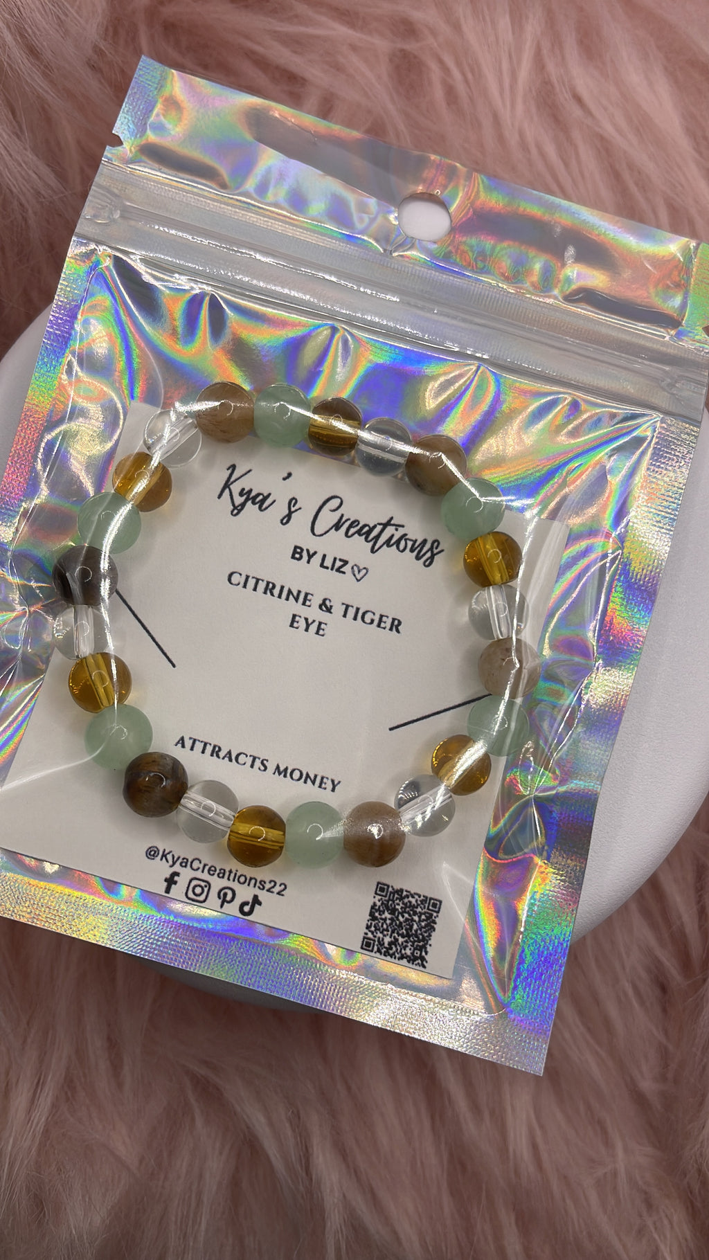 Bracelet Citrine & Tiger Eye