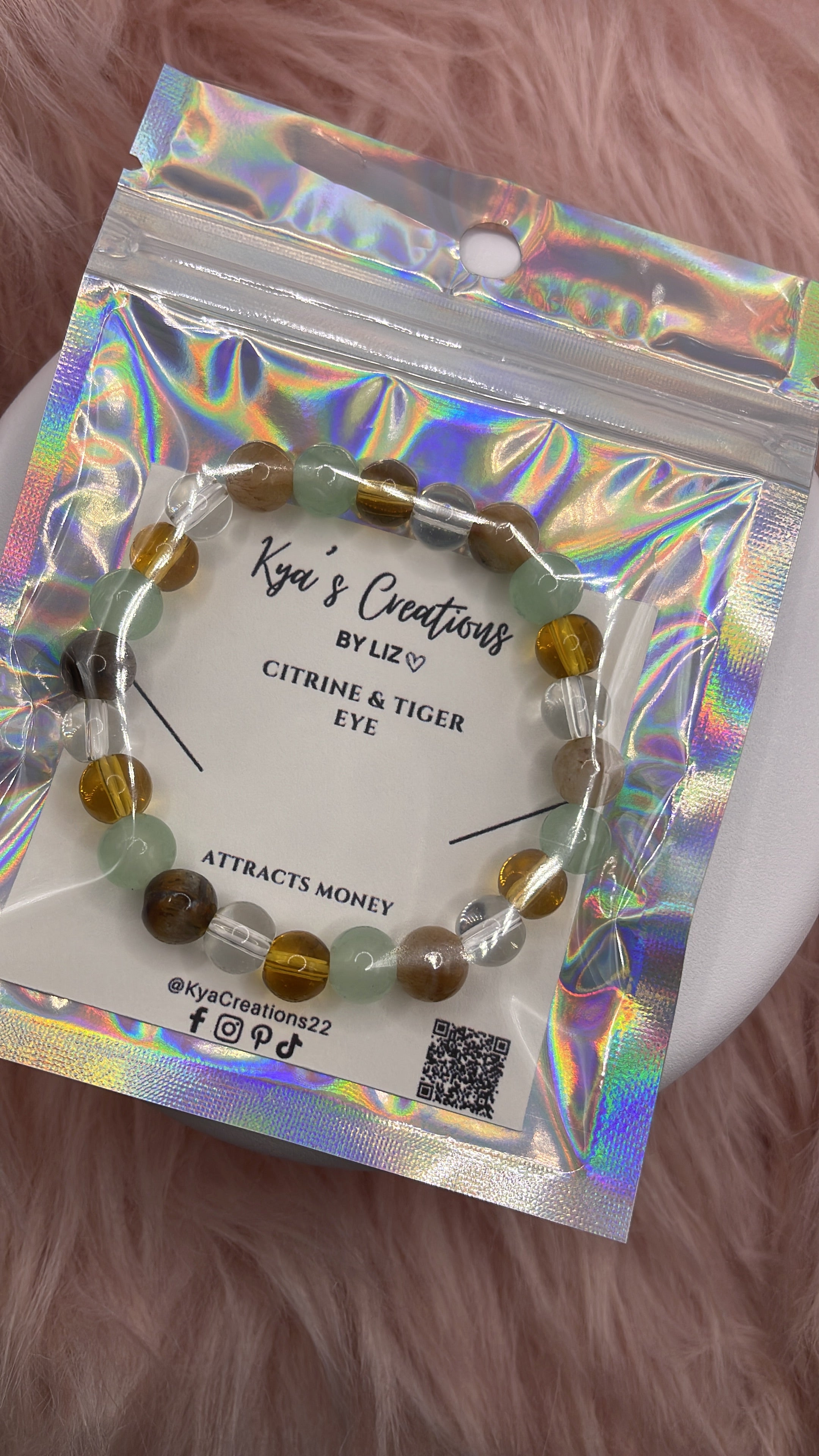 Bracelet Citrine & Tiger Eye
