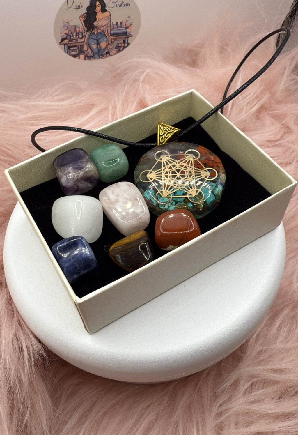 Stones and healing necklace